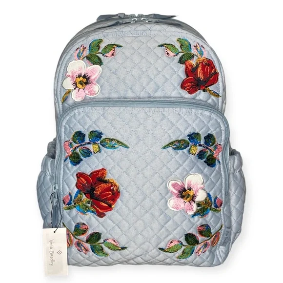 Vera Bradley Campus Backpack Sea Air Floral NWT s-l400.jpg main image 3
